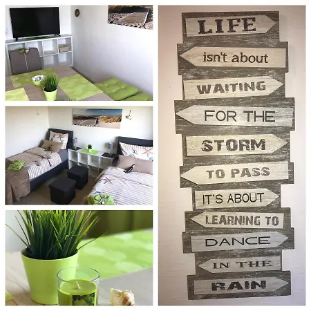 Gastewohnung Seeblick Mit Balkon In Thiede Mit Kuche Und Bad , Schnelles Internet Apartamento